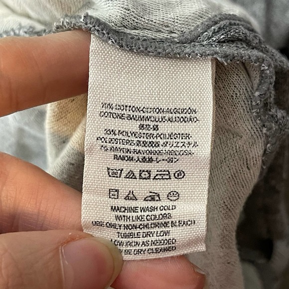 Free People We The Free Gray Cowl Neck Long Flight Pullover Top Size Small - Picture 9 of 9